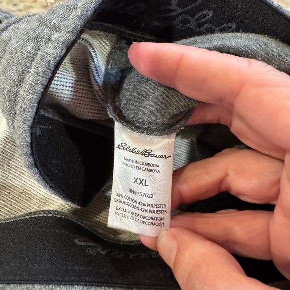 Eddie Bauer gray French Terry Bermuda Drawstring Shorts men’s size XXL - Picture 7 of 12